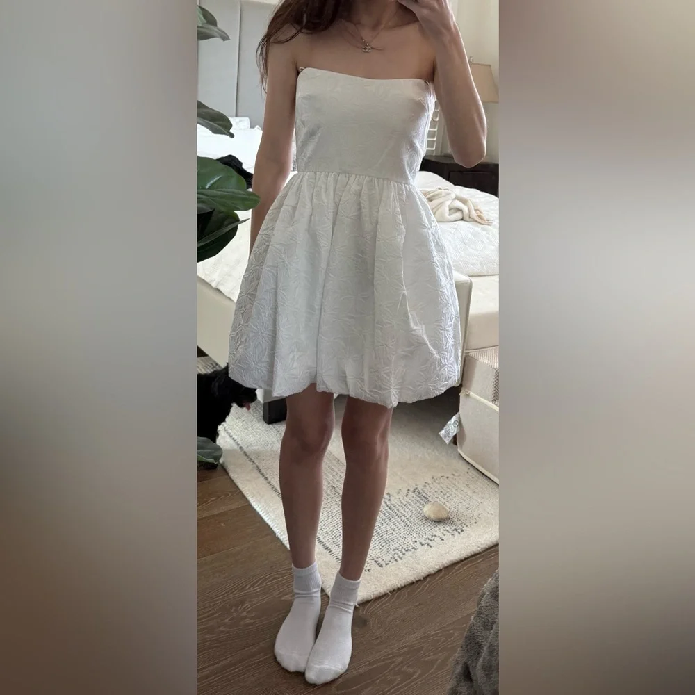 NWT - Amanda Uprichard - Addison Dress in Ivory - Size XS - Picture 5 of 6